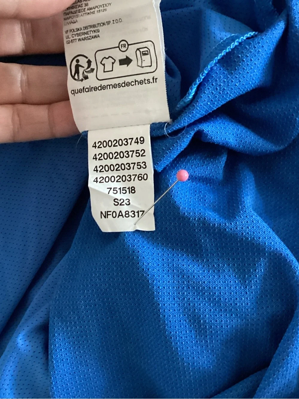 The North Face Men's Blue Short-Sleeve Performance Tee